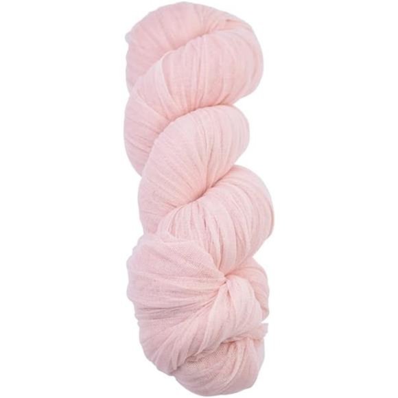 Peach Cheesecloth Table Runner 10Ft Rustic Gauze Tablecloth 38x120 Inches Boho - Picture 2 of 5